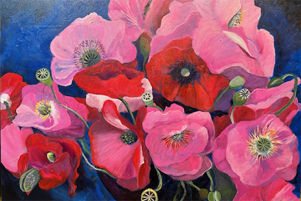 "Farmers' Market Poppies" by Lassie Colebourn